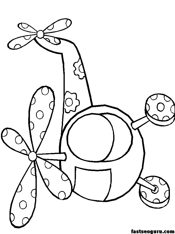 Print out coloring pages Helicopters